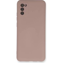 Nacario Galaxy A03S Kılıf Nano Içi Kadife Silikon - Pudra