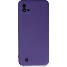 Realme C11 2021 Kılıf Nano Içi Kadife Silikon - Mor