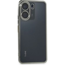 Xiaomi Redmi 13C Kılıf Razer Lensli Silikon - Gümüş
