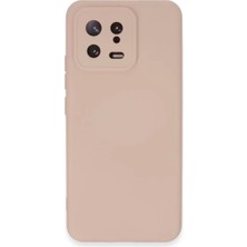 Xiaomi Mi 13 Kılıf Nano Içi Kadife Silikon - Pudra