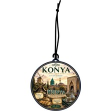 Konya Şehri Tasarımlı Oto Kokusu,araba Kokusu,oto Aksesuarı ve Dikiz Ayna Süsü