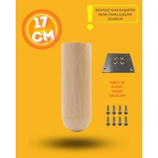 Can Metal Ahşap Bohem Ayak 17 cm