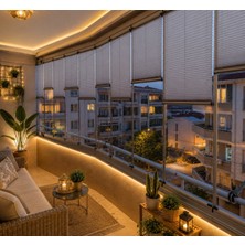 Miora Perde Ara Gri Plise Katlanır Cam Balkon Perdesi - Ofis Perdesi - Mutfak Perdesi - Salon Perdesi