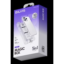 Apple iPhone 16 Pro Bilvis 5in1 3D Magic Cam Ekran Koruyucu - Siyah