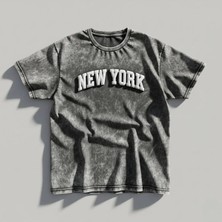 Luliana Baskılı Premium Kalite Yıkama Sokak Stili Oversize T-Shirt
