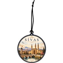 Sivas Şehri Tasarımlı Oto Kokusu,araba Kokusu,oto Aksesuarı ve Dikiz Ayna Süsü