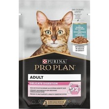 Pouch Delicate Okyanus Balıklı Yetişkin Kedi Ponch 85 gr
