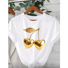 Luliana Baskılı Premium Kalite Yıkama Sokak Stili Oversize T-Shirt