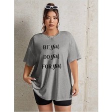 Luliana Baskılı Premium Kalite Yıkama Sokak Stili Oversize T-Shirt