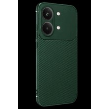 Blueb Poco X8 Pro Max Auto Focus Karbon Kapak - Koyu Yeşil