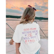 Luliana Baskılı Premium Kalite Yıkama Sokak Stili Oversize T-Shirt