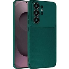 Blueb Galaxy S26 Ultra Auto Focus Karbon Kapak - Koyu Yeşil