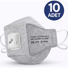Mfa Ventilli Aktif Karbon Ffp2 Yüksek Filtreleme Sağlayan Maske 40 Adet