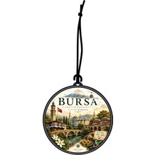 Meröka Bursa Şehri Tasarımlı Oto Kokusu,araba Kokusu,oto Aksesuarı ve Dikiz Ayna Süsü
