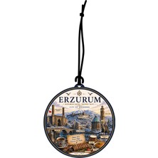 Meröka Erzurum Şehri Tasarımlı Oto Kokusu,araba Kokusu,oto Aksesuarı ve Dikiz Ayna Süsü