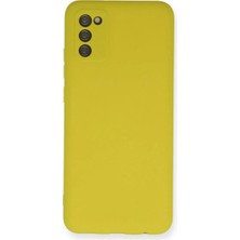 Blueb Galaxy A02S Kılıf Nano Içi Kadife - Sarı