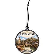Meröka Kastamonu Şehri Tasarımlı Oto Kokusu,araba Kokusu,oto Aksesuarı ve Dikiz Ayna Süsü