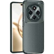 Blueb Tecno Spark 30 Kılıf Auto Focus Karbon Kapak - Koyu Yeşil