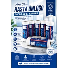 First Class Sıvı Geçirmez Tek Kullanımlık Önlük - Makyaj Önlüğü -Çocuk Yemek Önlüğü - Dişçi Önlüğü 4 Rulo