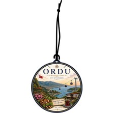 Meröka Ordu Şehri Tasarımlı Oto Kokusu,araba Kokusu,oto Aksesuarı ve Dikiz Ayna Süsü