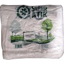 4 Adet Hışır Poşet Baskılı 1 kg Orta 120 Adet