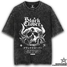 Luliana Baskılı Premium Kalite Yıkama Sokak Stili Oversize T-Shirt