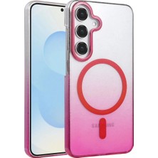 Blueb Galaxy S25 Glossy Magsafe Kapak - Pembe