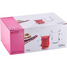 3 Adet Paşabahçe GLASS4YOU 55783 Çay Bardağı  6 Lı Lina