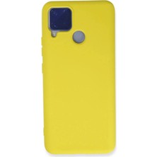 Blueb Realme C15 Kılıf Nano Içi Kadife - Sarı