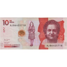 Banknoting Kolombiya 10.000 Peso 2020 Ççt+