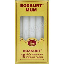 Bozkurt Mum Büyük Boy Fener Mumu 10'lu 500 gr