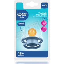 2 Adet Wee Baby Pure Yuvarlak Uçlu Kauçuk Emzik No:3