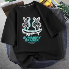 Luliana Baskılı Premium Kalite Yıkama Sokak Stili Oversize T-Shirt