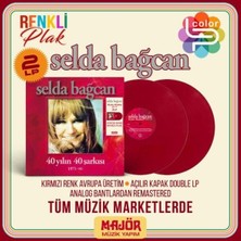 Plak İstasyonu Selda Bağcan 40 Yılın 40 Şarkısı Double Lp Kırmızı Renkli Plak
