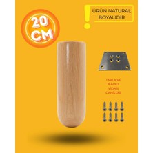 Can Metal Ahşap Bohem Ayak 20 cm