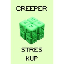 Craftopya Creeper Temalı Sonsuzluk Küpü - Oyuncu Piksel Tasarım Fidget Stres Oyuncağı