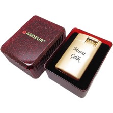 Ardeur® Vesper Gold Kişiye Özel Isimli Çakmak | Hediyelik Kutusunda