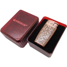 Ardeur® Argent Bakır Bronz Desen Işlemeli Kişiye Özel Isimli Çakmak | Hediyelik Kutusunda