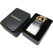 Ardeur® Crocodile Siyah/beyaz Çift Uçlu Kişiye Özel Isimli Çakmak | Hediyelik Kutusunda