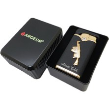 Ardeur® Rivano Gold Black Figürlü Isme Özel Çakmak | Hediyelik Kutusunda