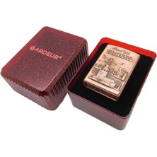 Ardeur® Legacy Istanbul Kız Kulesi Kabartmalı Bronz Kişiye Özel Çakmak | Hediyelik Çakmak