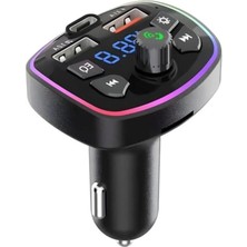 MarkEntegra Bluetooth Araç Kiti, 5.3 Fm Transmitter, 2 USB Port, 1 Type-C