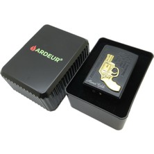 Ardeur® Legacy Tabanca Kabartmalı Bronz Kişiye Özel Çakmak | Hediyelik Çakmak