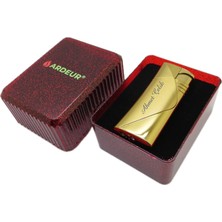 Ardeur® Caldor Gold Brass Isme Özel Çakmak | Hediyelik Kutusunda