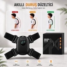 Multizone Akıllı Duruş Düzeltme Cihazı Kambur Postür Korsesi Duruş Bozukluğu Destekleyicisi Ayarlanabilir LED Titreşimli