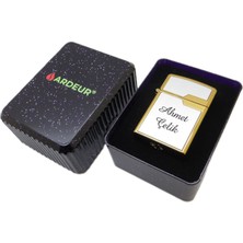 Ardeur® Crown Gold Krom Isme Özel Çakmak | Hediyelik Çakmak