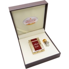 Ardeur® Heritage Bordo Gold Desen Oymalı Isme Özel Çakmak | Hediyelik Çakmak
