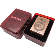 Ardeur® Legacy Tuğra Kabartmalı Bronz Kişiye Özel Çakmak | Hediyelik Çakmak