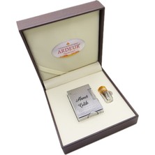 Ardeur® Heritage Krom Desen Oymalı Isme Özel Çakmak | Hediyelik Çakmak