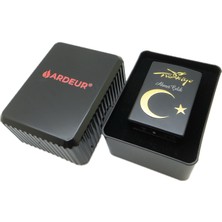 Ardeur® Legacy Ay Yıldız Kabartmalı Mat Siyah Kişiye Özel Çakmak | Hediyelik Çakmak